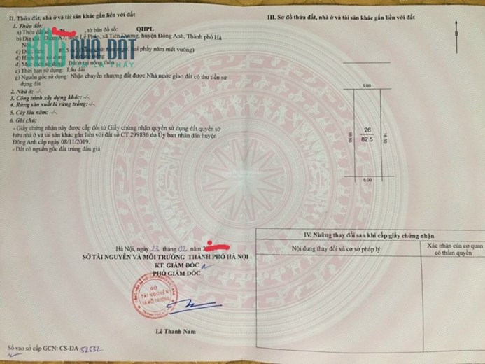 Bán đất đấu giá X7 Lễ Pháp Tiên Dương Đông Anh đường 20m gần công viên Kim Quy