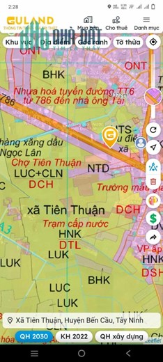 Bán gấp đất MT DT786 Tiên Thuận, Bến Cầu, Tây Ninh 20x68m phủ hồng kinh doanh mua bán
