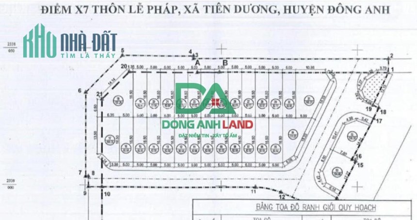 Bán lô góc đất đấu giá X7 Lễ Pháp, Tiên Dương, huyện Đông Anh, TP Hà Nội
