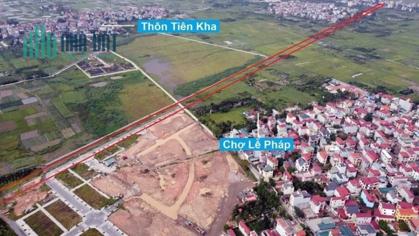 Bán đất đấu giá X7 Lễ Pháp, Tiên Dương, huyện Đông Anh, TP Hà Nội lô góc đường 20m gần công viên