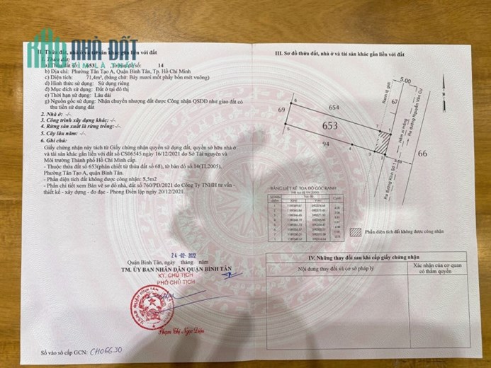 Đất bán Tân Tạo A Bình Tân  HCM