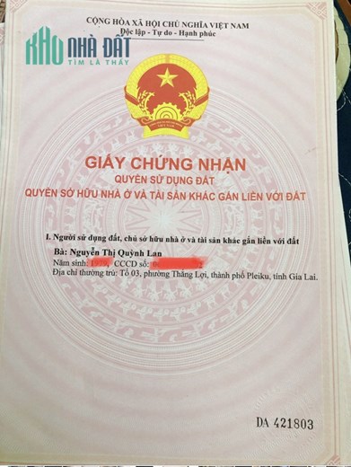 Chính Chủ Cần Bán Gấp Lô Đất Vị Trí Siêu Đẹp – Giá Đầu Tư Tại Plieku