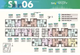 Cần Bán Nhanh Căn 2205, Tòa S1- 06  Chung cư Vinhomes Smart City,3PN+2VS, DT: 76m, ban công Hướng