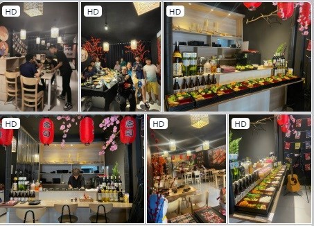 ⭐Sang quán ẩm thực Nhật - Việt Sushi Dai, nội thất, bếp và dụng cụ bếp, gia vị nhật, đầy đủ;