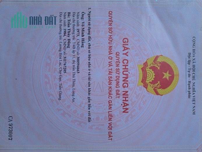 Chính chủ cần bán nhà ở Vĩnh Lộc, Bình Chánh, TP. Hồ Chí Minh