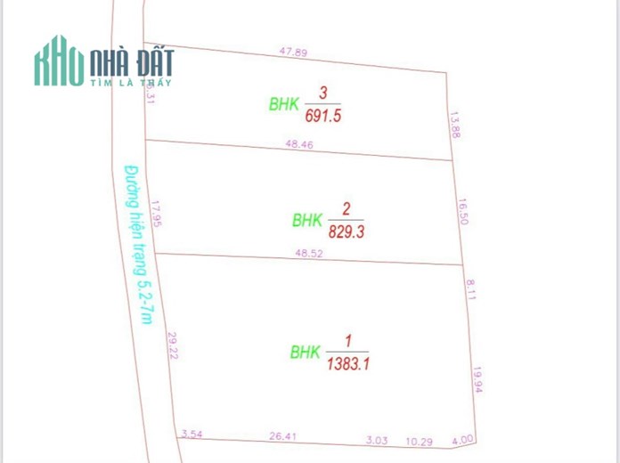 CHÍNH CHỦ BÁN 3 LÔ ĐẤT SỔ HỒNG RIÊNG GIÁ RẺ MT TRUNG TÂM DIÊN ĐỒNG