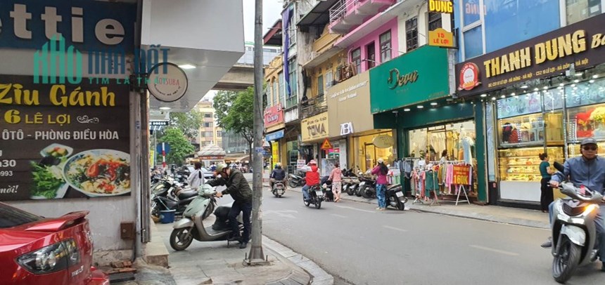 Bán Nhà Phố Lê Lợi Hà Đông, KD Sầm Uất - vỉa hè -  62m2, 5 tầng, Mt 5.2m - giá 16tỷ