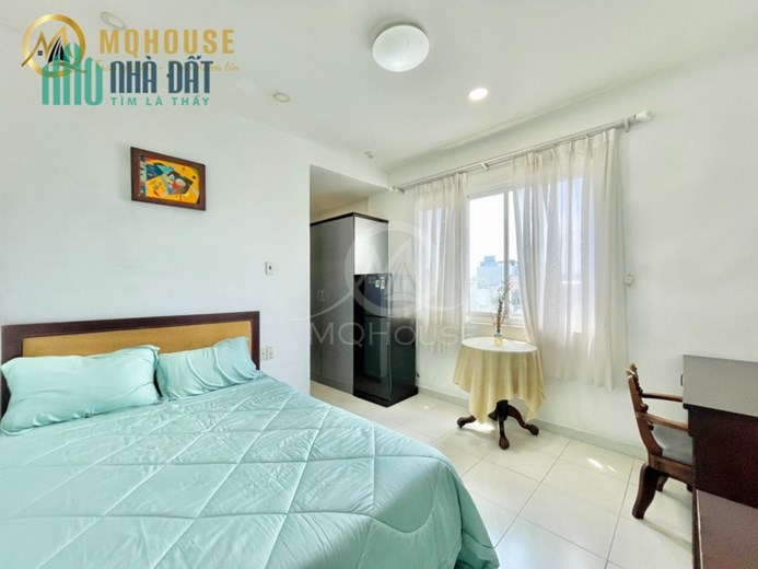 Cho thuê Căn hộ Full NT, thoáng mát xinh xắn  gần CV Hoàng Văn Thụ
