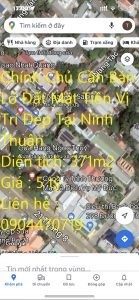 Chính Chủ Cần Bán Lô Đất Mặt Tiền Vị Trí Đẹp Tại Ninh Thuận