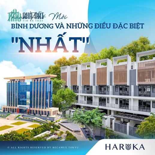 BÁN NHÀ NGAY TRUNG TÂM THÀNH PHỐ MỚI BÌNH DƯƠNH