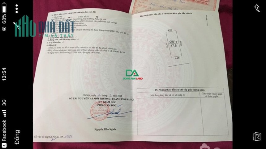 Bán Nhà 3 tầng xã Nam Hồng đường thông ô tô tránh