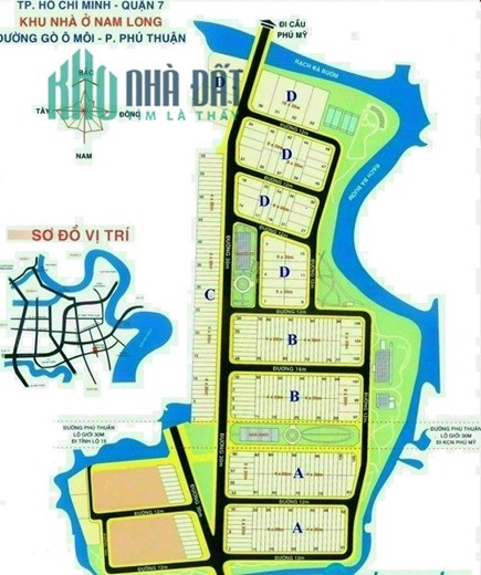Bán lô đất biệt thự view sông KDC Nam Long Phú Thuận, Quận 7, 8x20m, 13.5 Tỷ