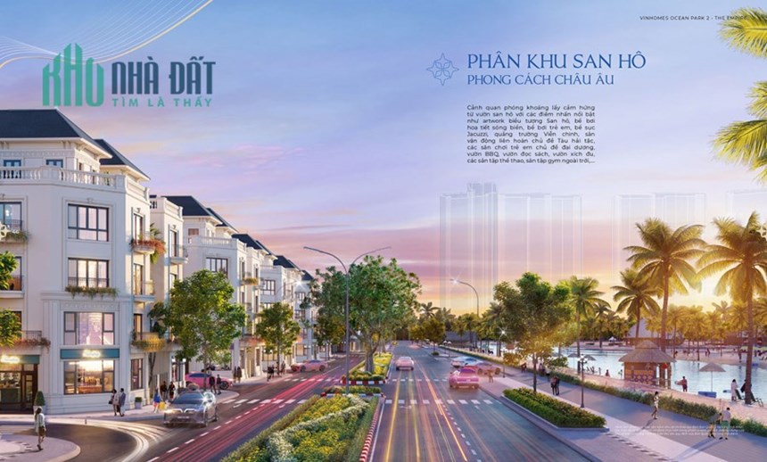 Mở bán Liền Lề Biệt Thự Vinhomes Ocean Park 2 The Empire