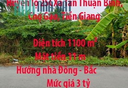 Đất chính chủ cần bán đất  Huyện lộ 25C, Xã Tân Thuận Bình, Chợ Gạo, Tiền Giang