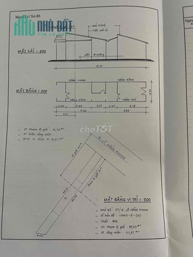 Bán Đất Tặng Nhà Cấp 4 Lê hồng phong, Phường Bình Thủy, Quận Bình Thuỷ, Cần Thơ