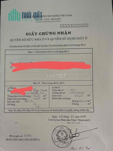 Bán Đất Tặng Nhà Cấp 4 Lê hồng phong, Phường Bình Thủy, Quận Bình Thuỷ, Cần Thơ