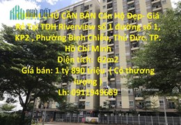 CHÍNH CHỦ CẦN BÁN Căn Hộ Đẹp- Giá Rẻ Tại Phường Bình Chiểu, Thủ Đức- HCM