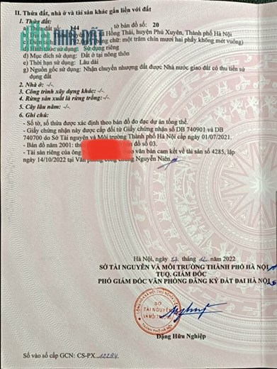 Chính Chủ Bán Đất Cạnh Khu Sinh Thái Ong Vàng, Hồng Thái, Phú Xuyên