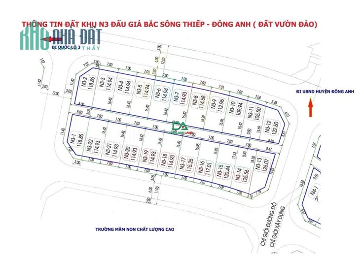 Bán đất kinh doanh lô góc 88.7m đấu giá Vườn Đào Uy Nỗ Đông Anh