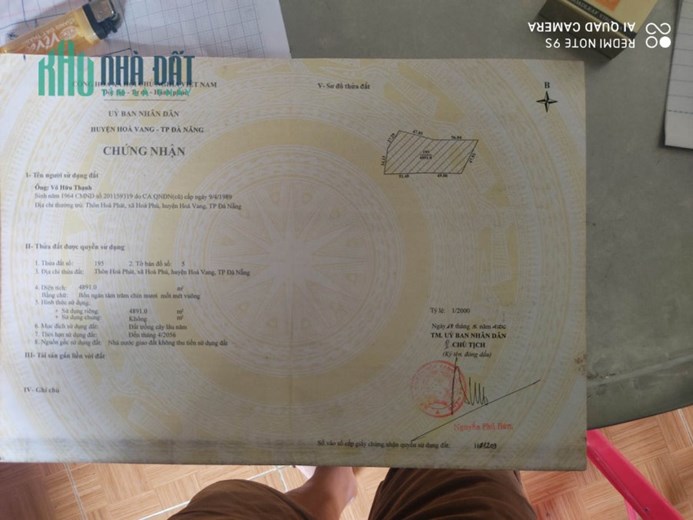 CHÍNH CHỦ BÁN NHANH LÔ ĐẤT GIÁ TỐT TRUNG TÂM HÒA PHÚ-HÒA VANG