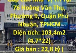 CHÍNH CHỦ Cần Bán Gấp Căn Nhà  Vị Trí Tại Quận Phú Nhuận, TP HCM