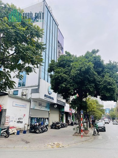 Bán toà Building 8 tầng 115m2 mặt phố Dương Đình Nghệ, Cầu Giấy, có hầm, thang máy, vỉa hè,