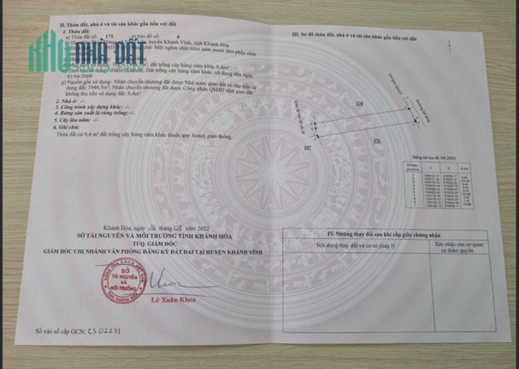 CẦN BÁN 3 LÔ ĐẤT THỔ CƯ ngay TRUNG TÂM SÔNG CẦU, KHÁNH VĨNH