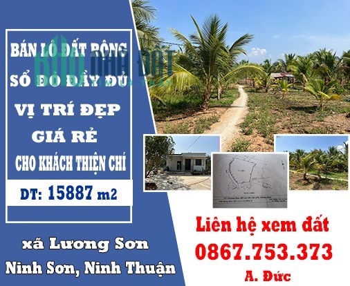 CHÍNH CHỦ BÁN LÔ ĐẤT RỘNG ĐẸP CÓ 1-0-2 TẠI NINH SƠN - GIÁ ĐẦU TƯ