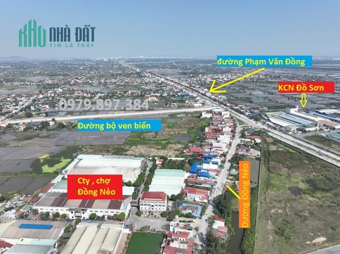 125m2 mặt đường Chợ  Đồng Nẻo , Minh Đức , Đồ Sơn 31tr
