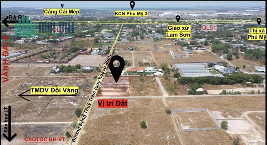 Bán gấp nền đất thổ cư Phước hòa,Bà Rịa Vũng Tàu giá nhỉnh 1,3 tỷ,xây dựng tự do