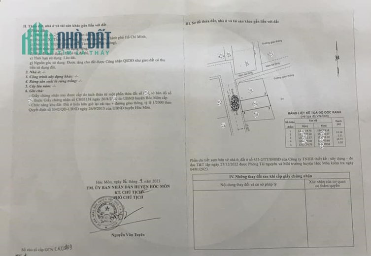 Đất khu phân lô, Thới Tam Thôn, Hóc Môn, Giá chỉ nhỉnh 3.tỷ