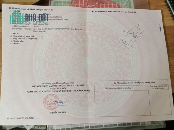 Cần Bán Nhanh Lô Đất Đẹp Tại Địa Chỉ Ninh Giang- Hải Dương