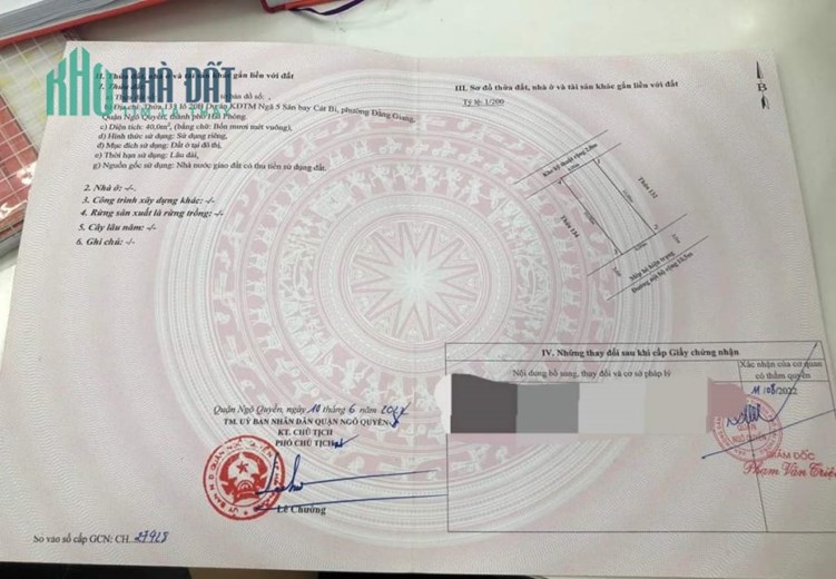 Bán đất phân lô số 133 Lô 20B Lê Hồng Phong, hướng Đông Nam, GIÁ 76 tr/m