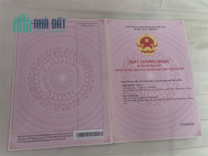 Bán đất 2 MT đường Trường Chinh (81 cũ) - trung tâm thị xã Phú Mỹ
