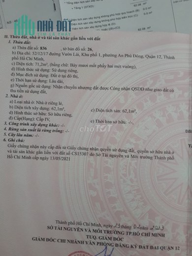Sở Hữu Ngay Căn Nhà Cấp 4 Mới Xây Đẹp Tại Vườn Lài, phường An Phú Đông