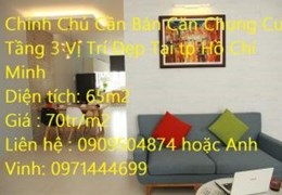 Chính Chủ Cần Bán Căn Chung Cư Tầng 3 Vị Trí Đẹp Tại tp Hồ Chí Minh