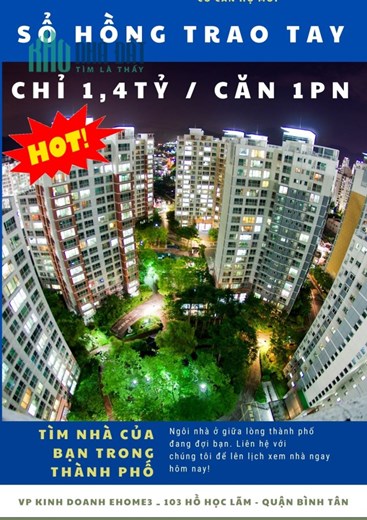 Bán Ehome 3 chỉ 1 tỷ370 / căn , sổ hồng vĩnh viễn , giá thị trường tốt khu Tây