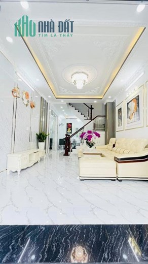 Bán nhà đẹp Dương Cát Lợi,Thị Trấn Nhà Bè, 1 trệt, 2 lầu , 4 pn, 3wc , có sân để xe,Dt 52m.