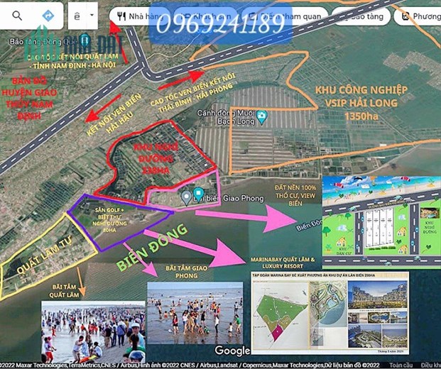 GĐ Em cần tiền trang trải gấp nên cần bán gấp mấy lô đất nền ở biển Quất Lâm, Nam Định.