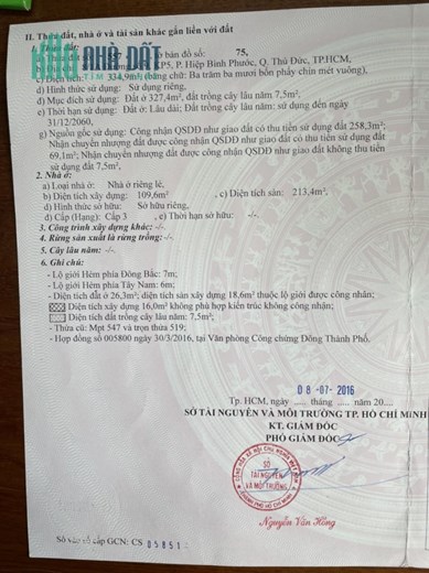 Bán nhà riêng 334m2 có sân vườn khu an ninh, số 9, P, hiệp bình phước . q.thủ đức .TP,HCM