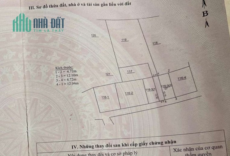Bán đất Lệ Mật, Long Biên, ngõ rộng thông ô tô, hướng đông nam, 57m, mặt tiền: 5m, 4 tỷ