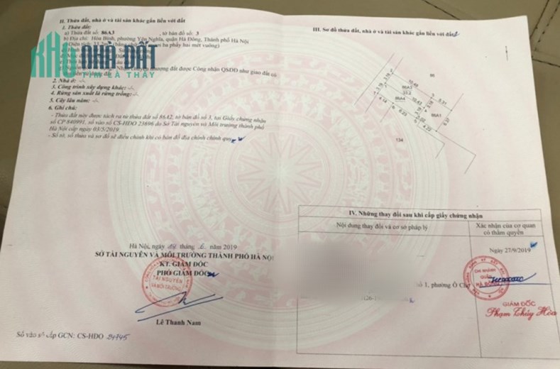 33 m2 Yên Nghĩa, đường thông, ô tô đỗ cửa chỉ 1.28 tỷ