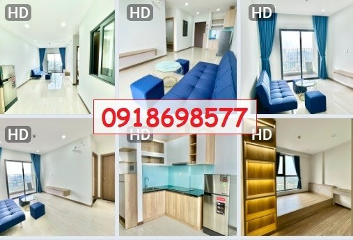⭐Cho thuê CHCC mới 100%, 2PN, 56m2, full nội thất, dự án Bcons Plaza, P. Đông Hòa, TP. Dĩ An;