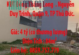 Chính Chủ Cần Bán Lô Đất Đẹp Gần KĐT Đông Thăng Long  Đường Nguyễn Duy Trinh, Quận 9, TP Thủ Đức.