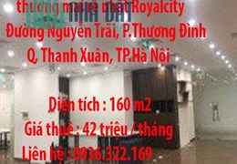 Chính chủ cần Cho thuê sàn văn phòng, thương mại rẻ nhất Royalcity Đường Nguyễn Trãi, Phường Thượng