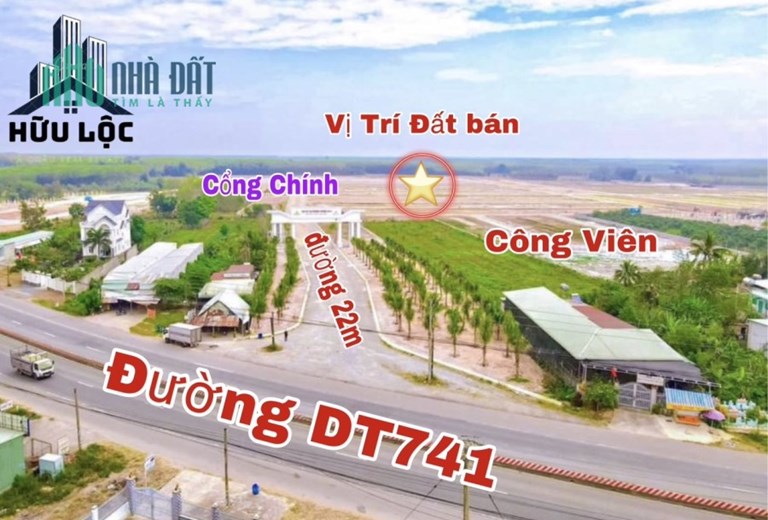 Chỉ với 8 triệu sở hữu ngay 1 nền đất 75m2 tại MT.Đường DT741