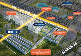 Biệt Thự LK  60m2, 6,6 tỷ xây 5 tầng khu Thời Đại 18 dự án Vinhomes Ocean Park 3 The Crown