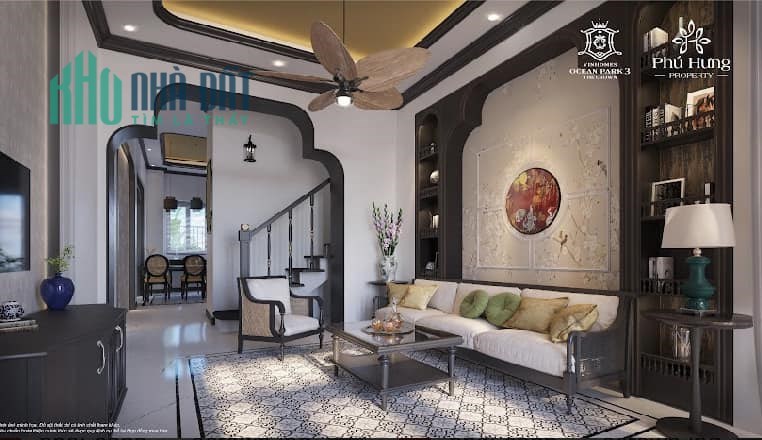 Biệt Thự LK  60m2, 6,6 tỷ xây 5 tầng khu Thời Đại 18 dự án Vinhomes Ocean Park 3 The Crown