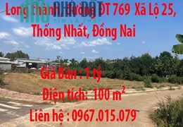 Cần bán dự án 18 lô gần sân bay Long thành, đường ĐT 769  Xã Lộ 25, Thống Nhất, Đồng Nai