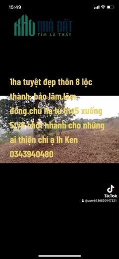Sở Hữu Ngay Lô Đất Đẹp Vị Trí Đắc Địa Tại Thôn 8, Xã Lộc Thành, Huyện Bảo Lâm, Lâm Đồng